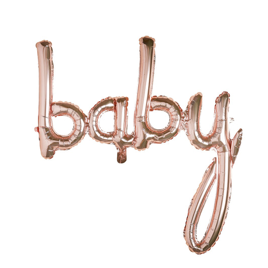 Rose Gold 'Baby' Foil Balloon