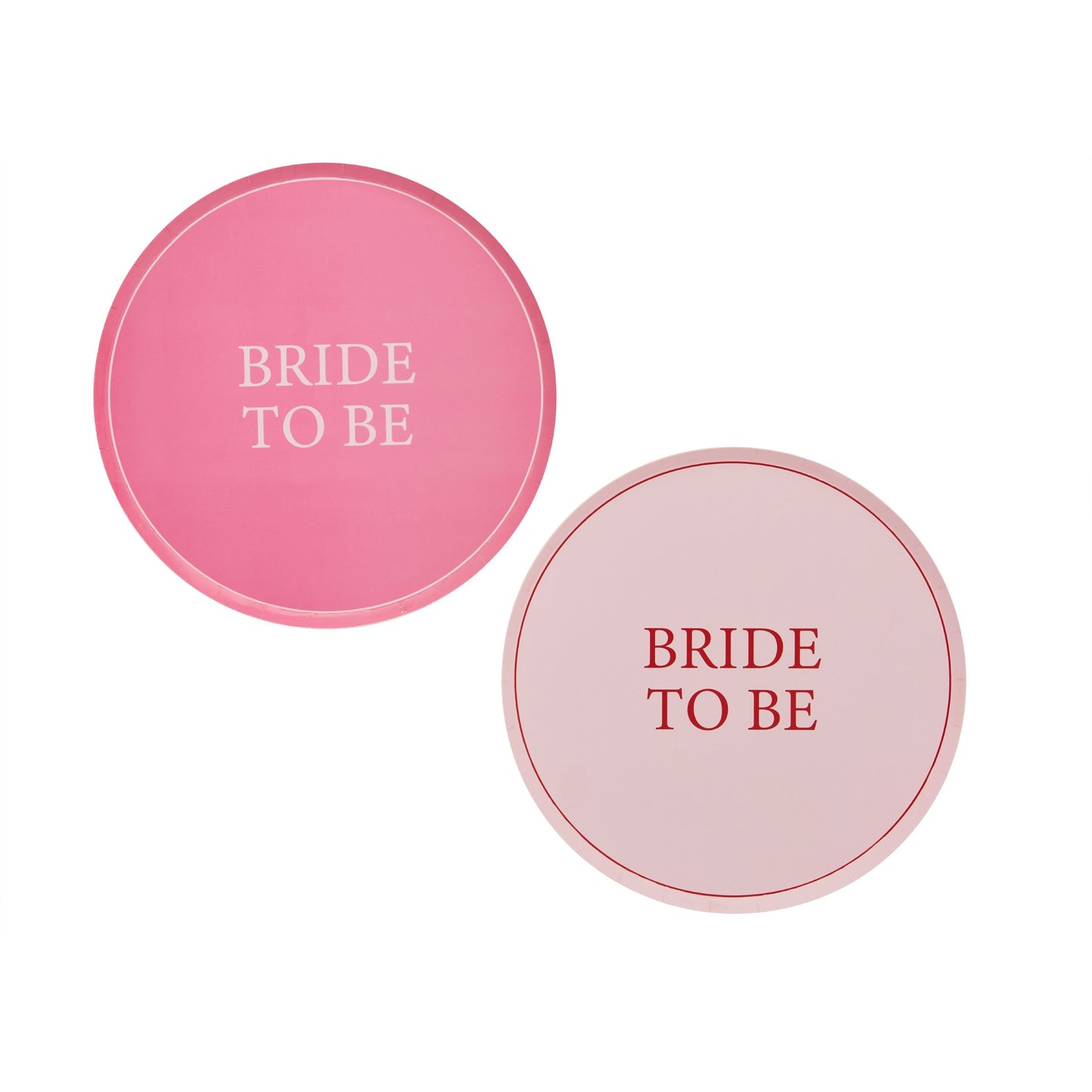 Pink 'Bride To Be' Paper Plates  - Pack of 8