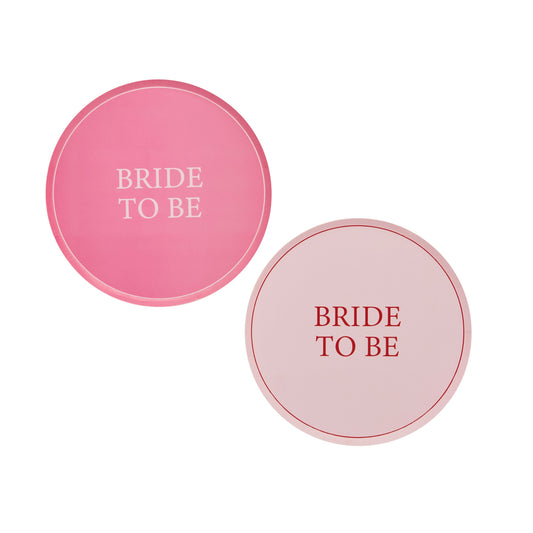 Pink 'Bride To Be' Paper Plates  - Pack of 8