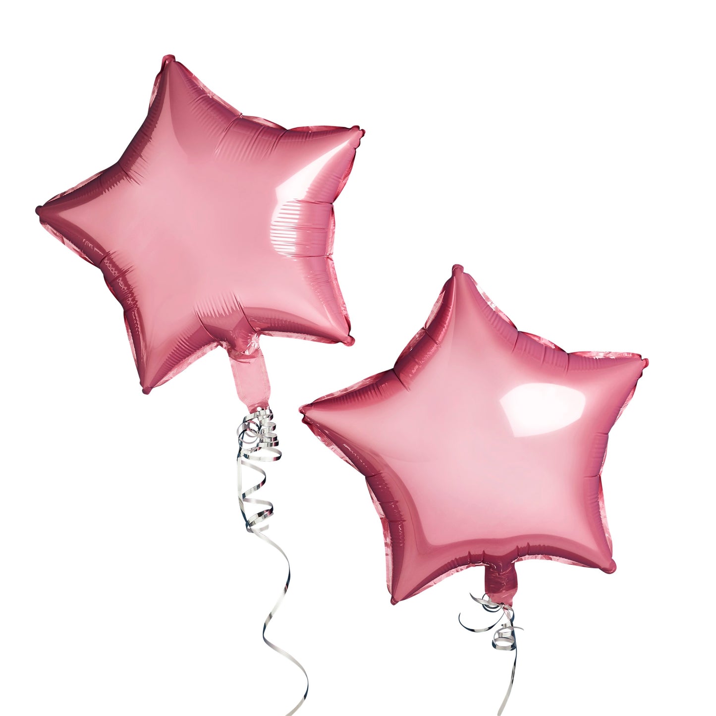 Pink Star 24" Foil Balloons - Pack of 2