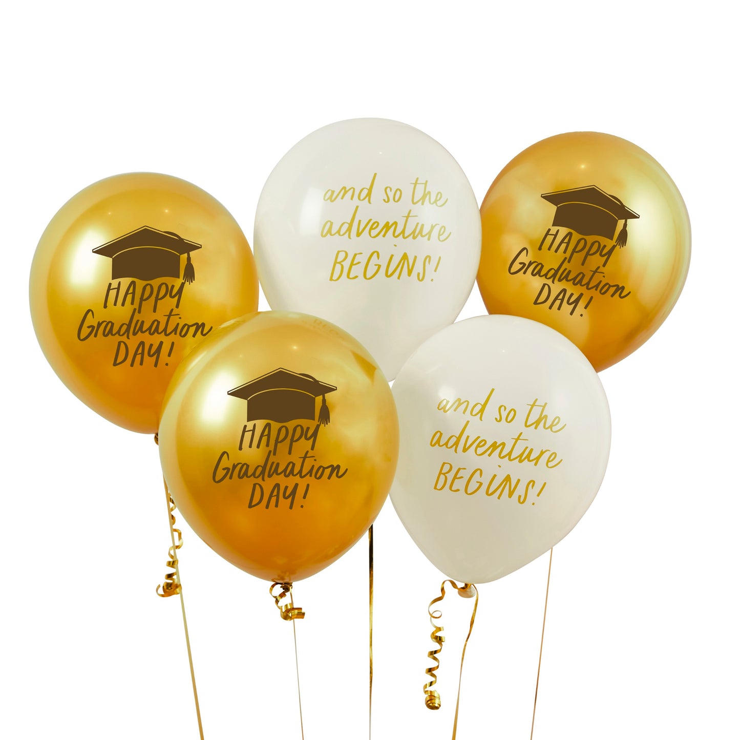 Graduation 12" Latex Balloons - Pack of 5