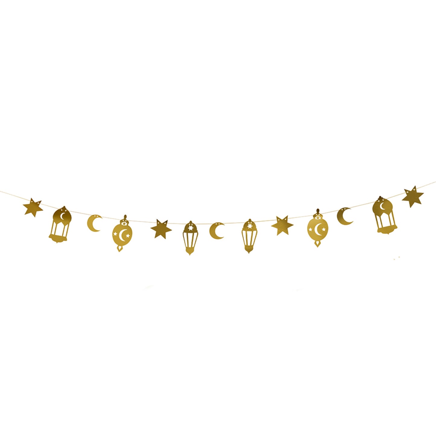 Gold Ramadan Card Banner 2m