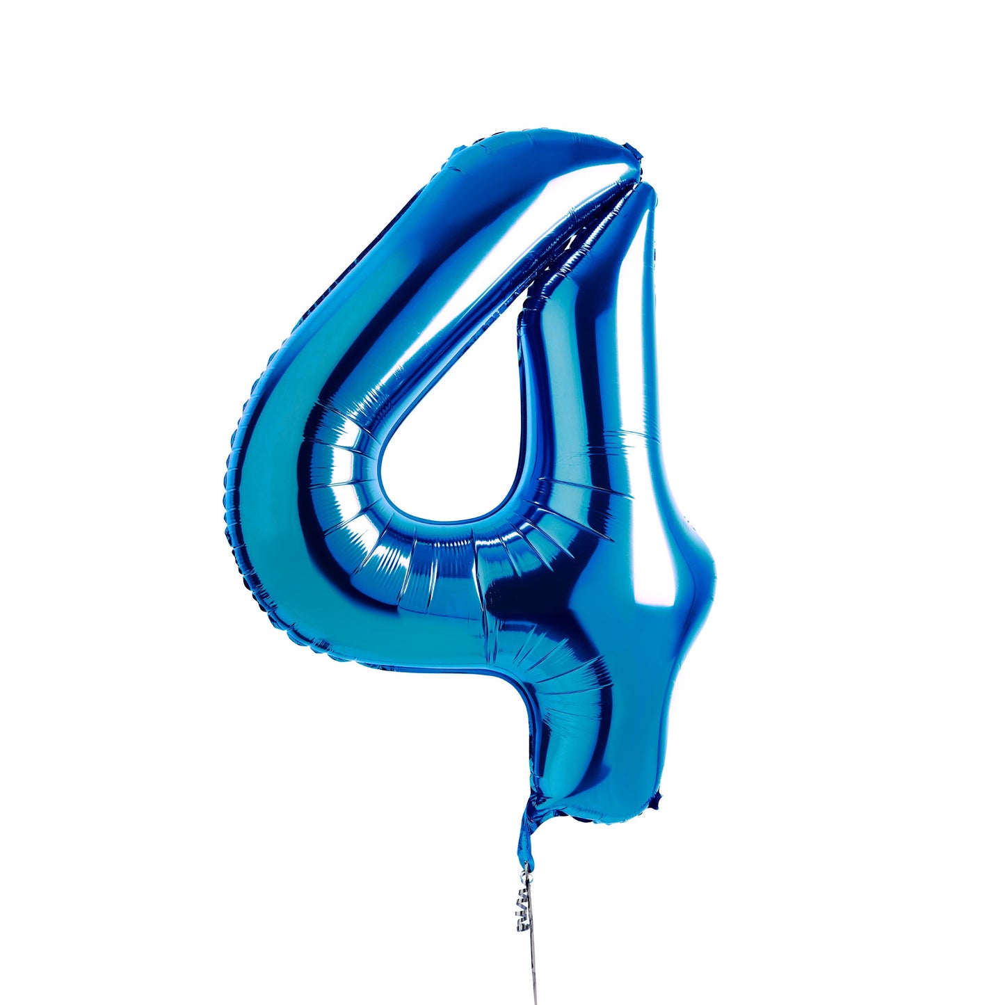 Blue Number '4' Foil 34" Balloon