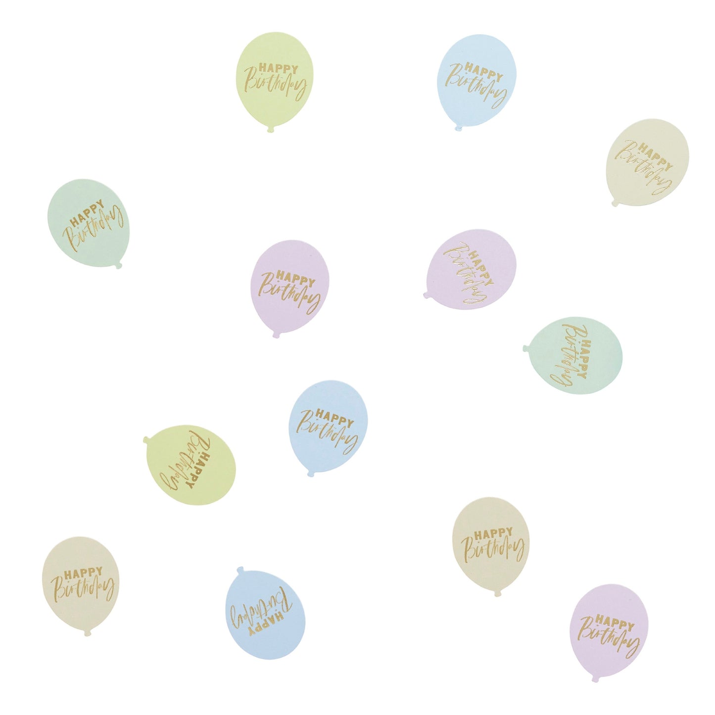 Pastel 'Happy Birthday' Balloon Shaped Table Scatter 10g
