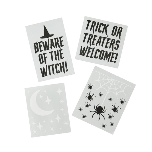 Trick Or Treat Window Clings - Pack of 4