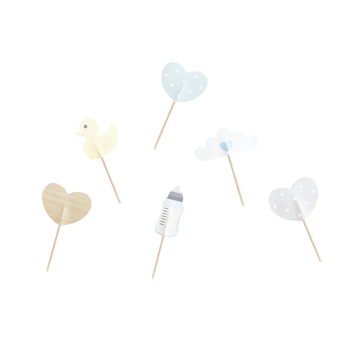 Unisex Assorted Food Picks - Pack of 6