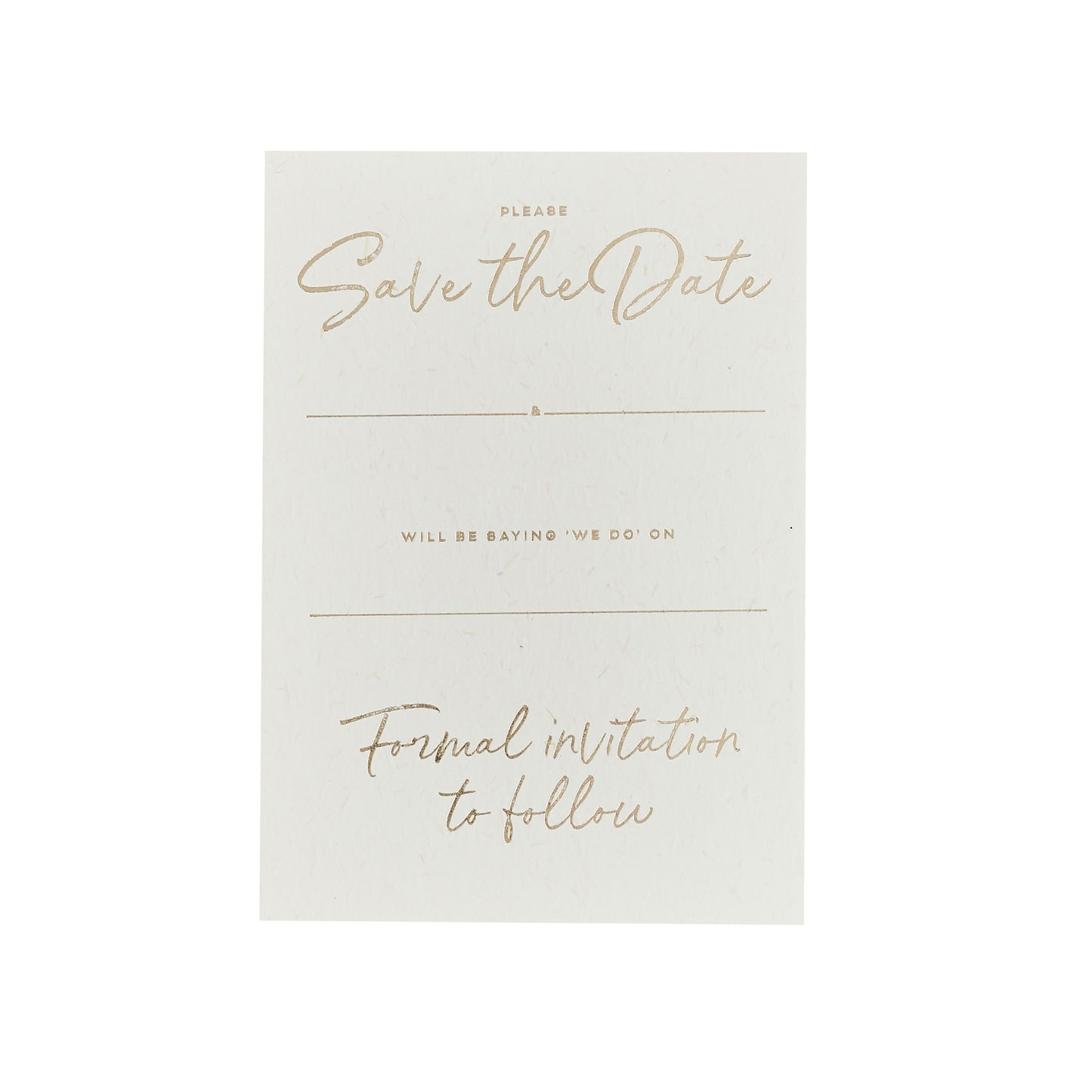 Gold Foiled Wedding Save The Date - Pack of 20
