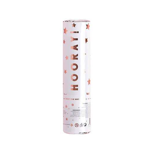 CONFETTI CANNON HOORAY ROSE GOLD