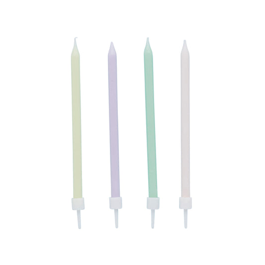 Pastel Skinny Candles - Pack of 12