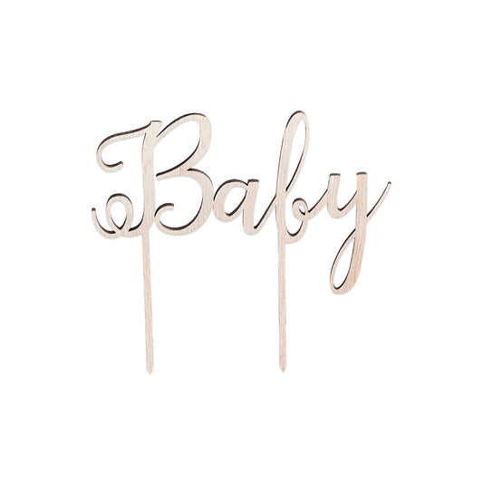 Baby Wooden Cake Topper