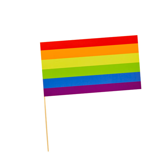 Rainbow Paper Flags - Pack of 6
