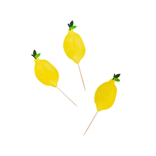 Lemon Food Picks - Pack of 12