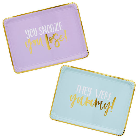 Eat, Drink, Party Paper Trays - Pack of 4