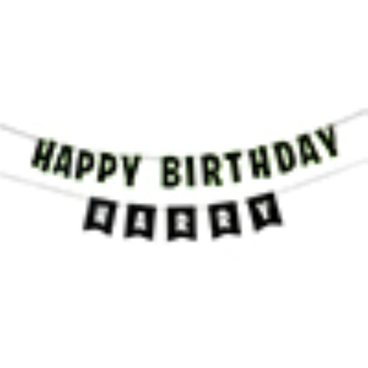 Happy Birthday Customisable Card Banner x2 2m