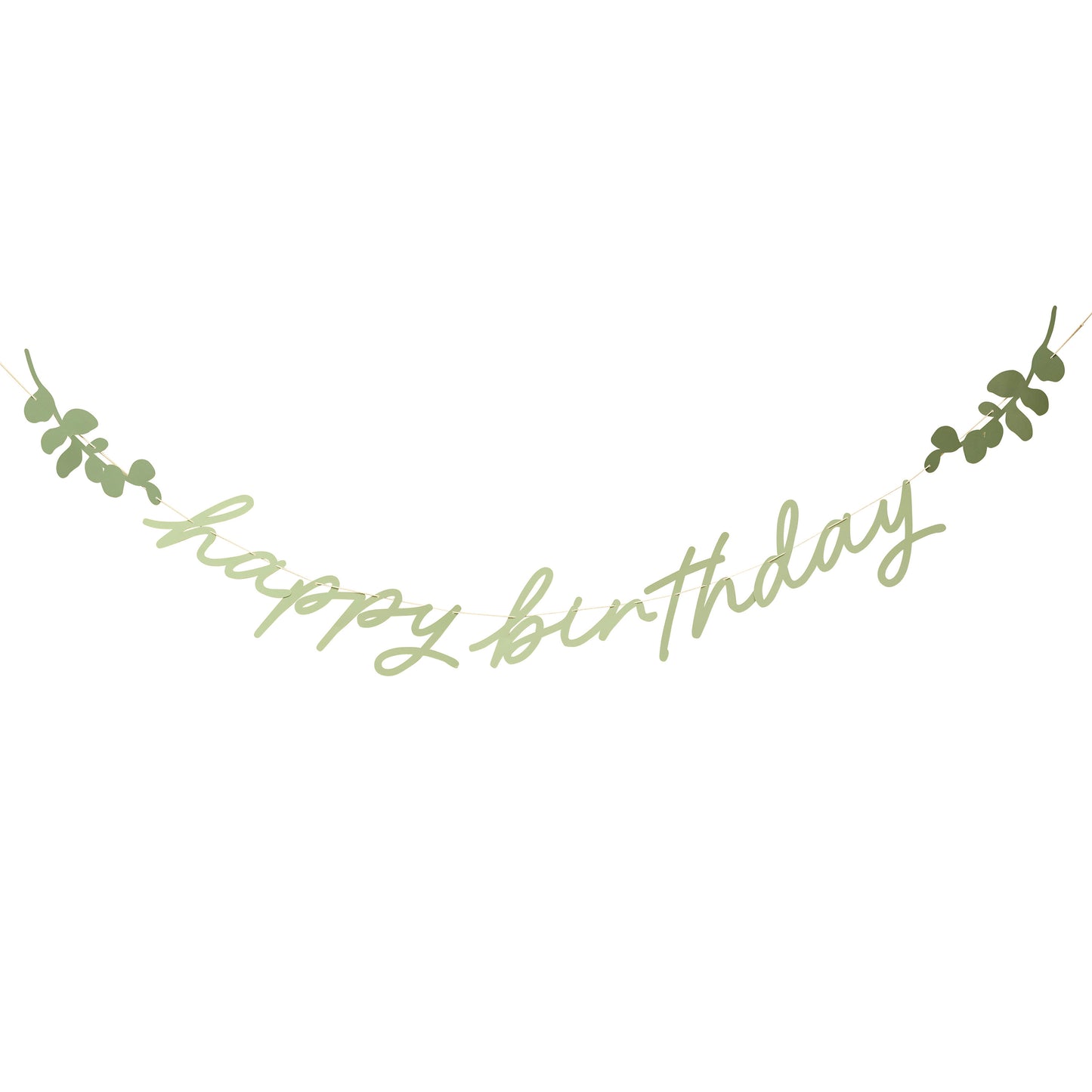 Botanical 'Happy Birthday' Card Banner 2m