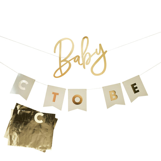 Baby To Be Customisable Card Banner *2 2M