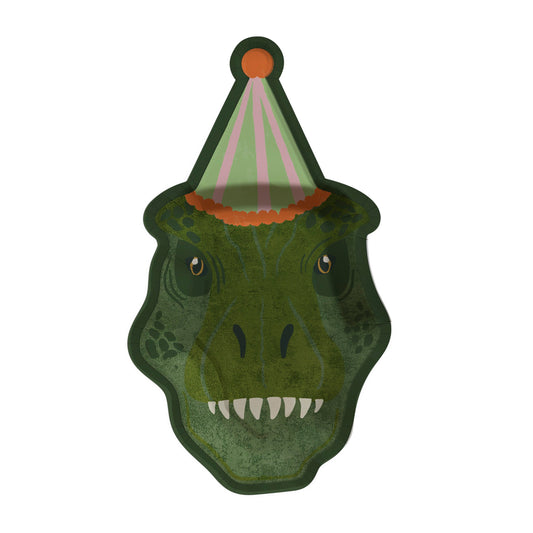 Party T-Rex Paper Plates - Pack of 8