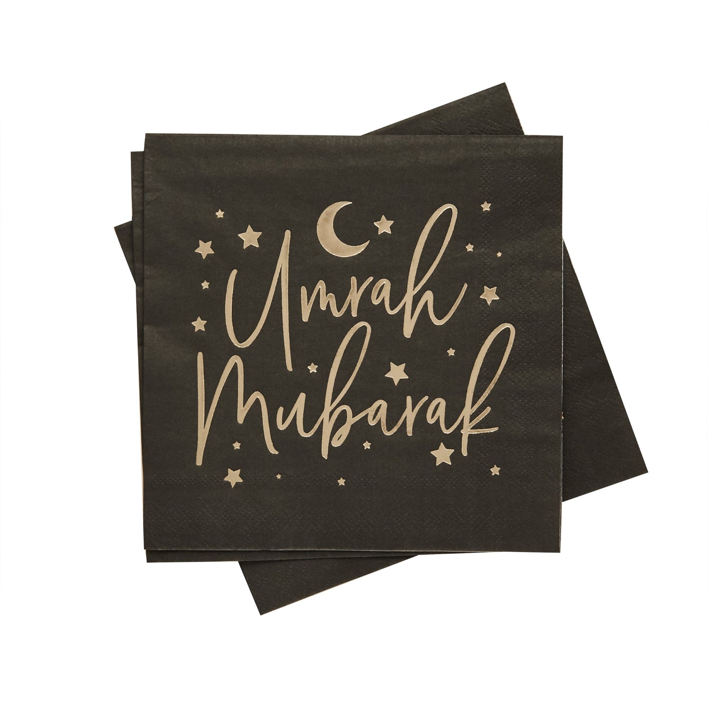 Umrah Mubarak Paper Napkins - Pack of 16