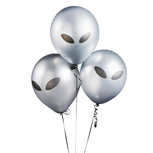 Alien 12" Latex Balloons - Pack of 5