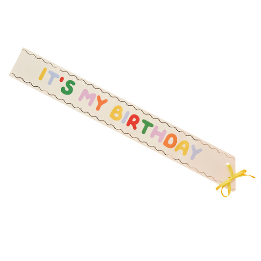 Playful Brights Birthday Paper Sash