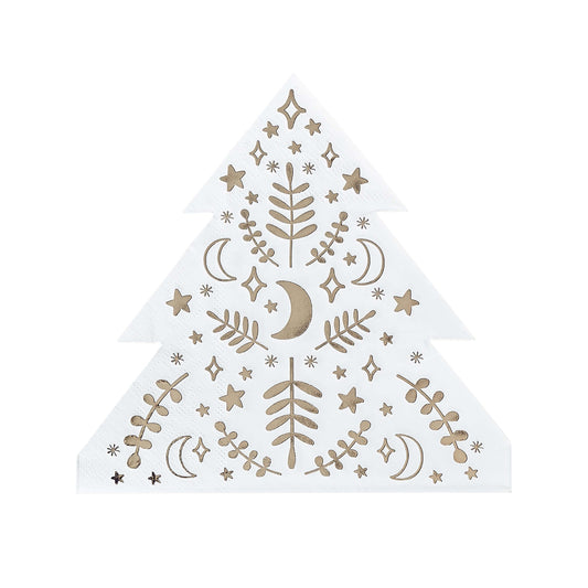 Christmas Tree Paper Napkins - Pack of 16