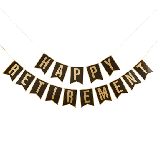 Happy Retirement Card Banner x2 2m