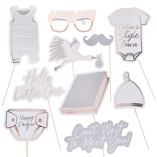 Hello Little One Photo Props - Pack of 10