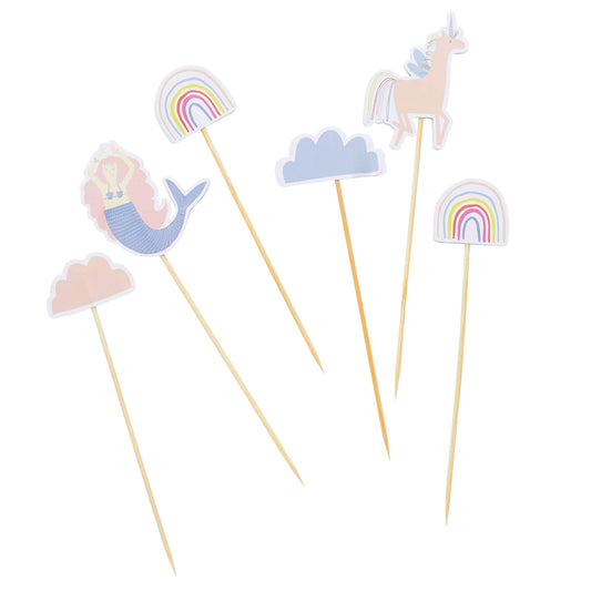 Enchanted Cake Topper Set - Pack of 6