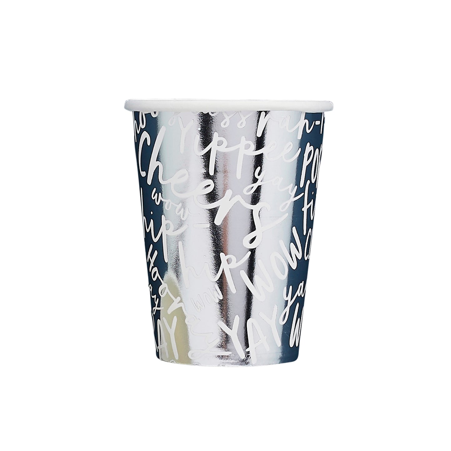 Silver Celebrate Paper Cups - Pack of 10