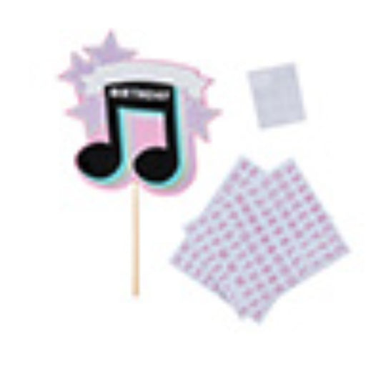 CUSTOMISABLE CAKE TOPPER MUSICAL NOTE