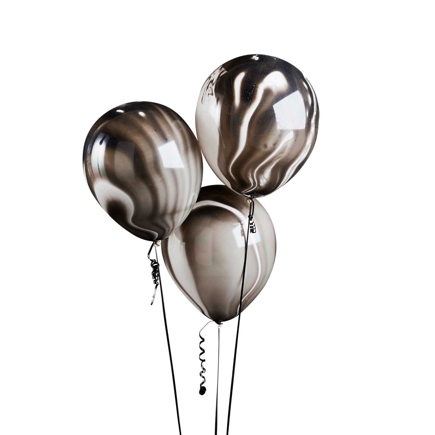 Black Marble 12" Balloons - Pack of 5