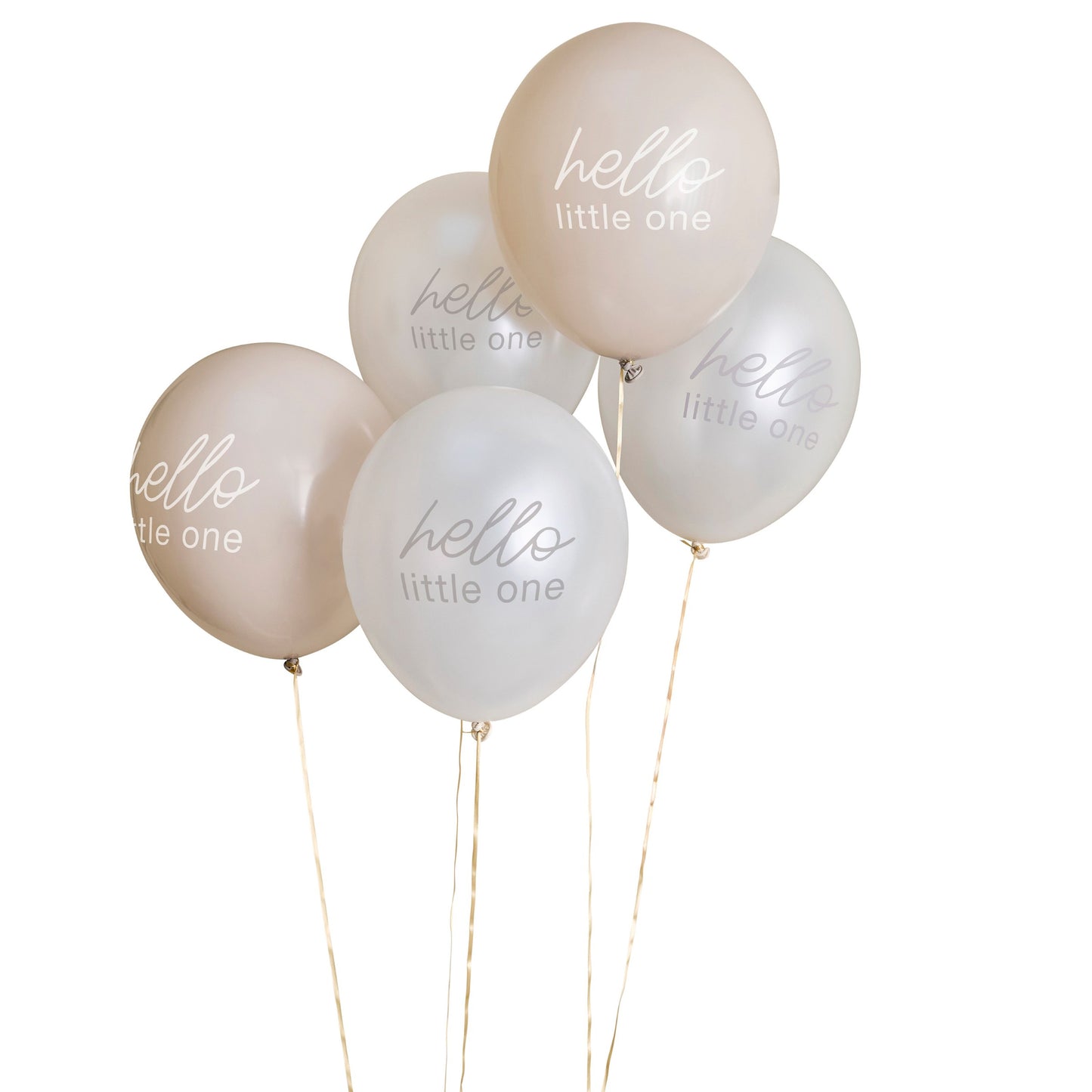 Neutral Baby Shower 12" Latex Balloons - Pack of 5