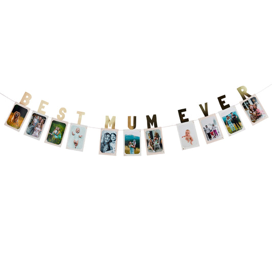 Best Mum Ever Photo Card Banner 3m