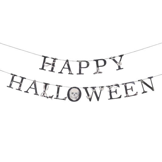 Creepy Chic 'Happy Halloween' Card Banner x2 2m