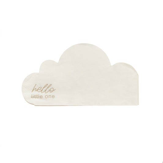 Cloud Shaped Paper Napkins  - Pack of 16