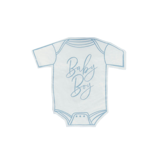 NAPKINS BABYGROW BLUE 16PK