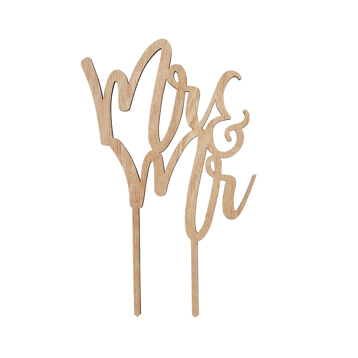 Mr & Mr Wooden Cake Topper