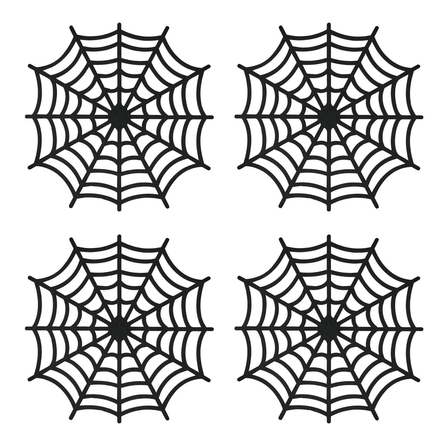 Spider Web Felt Placemats - Pack of 4