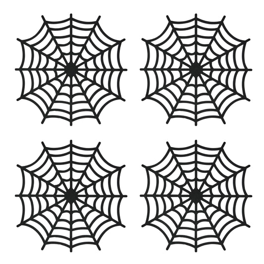 Spider Web Felt Placemats - Pack of 4