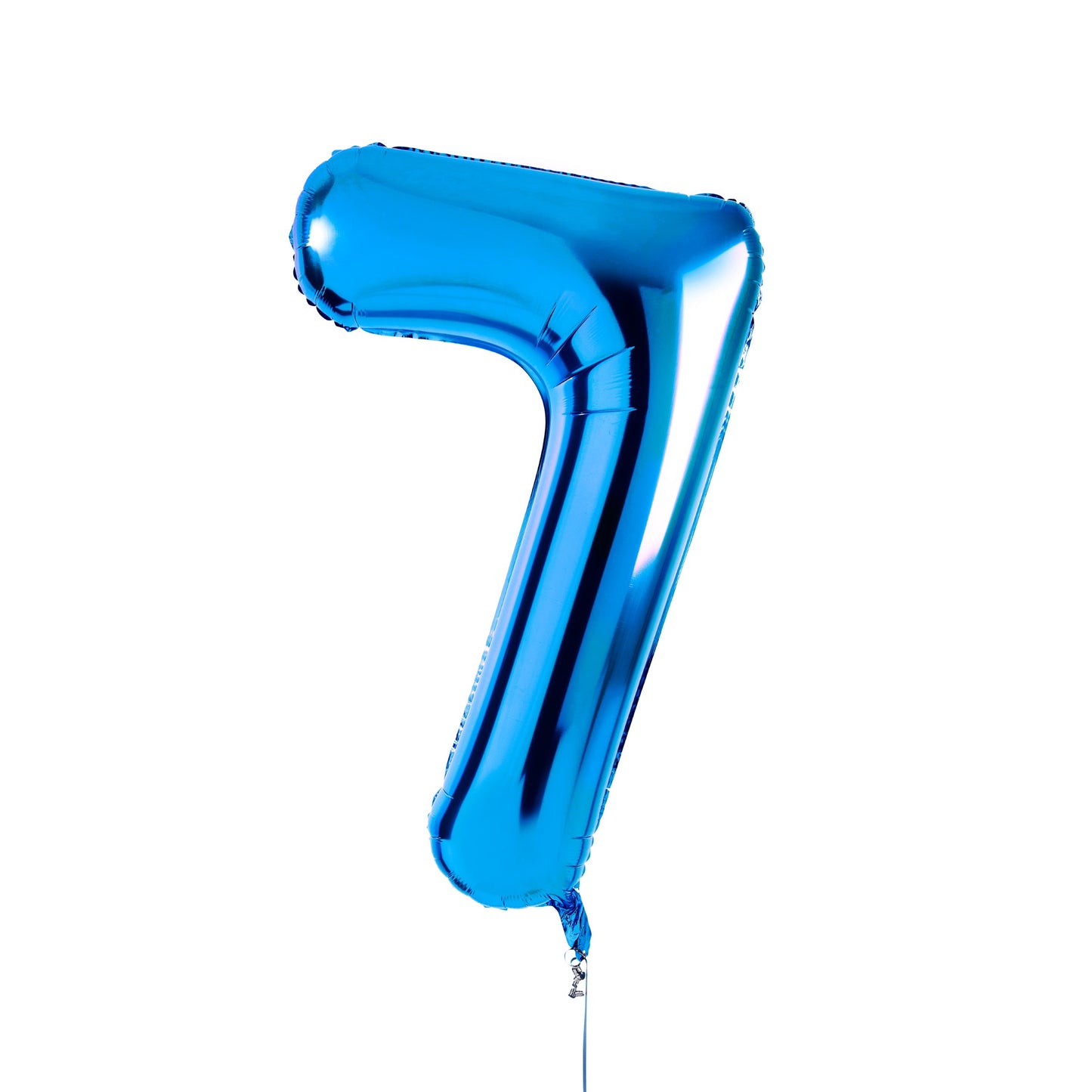 Blue Number '7' Foil 34" Balloon