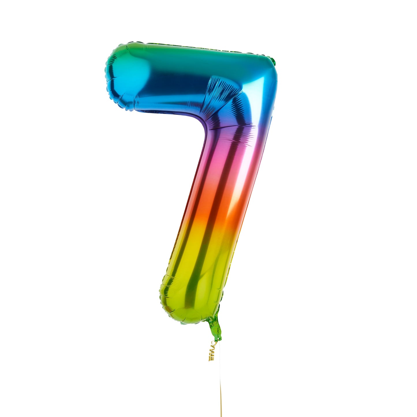 Rainbow Number '7' Foil 34" Balloon