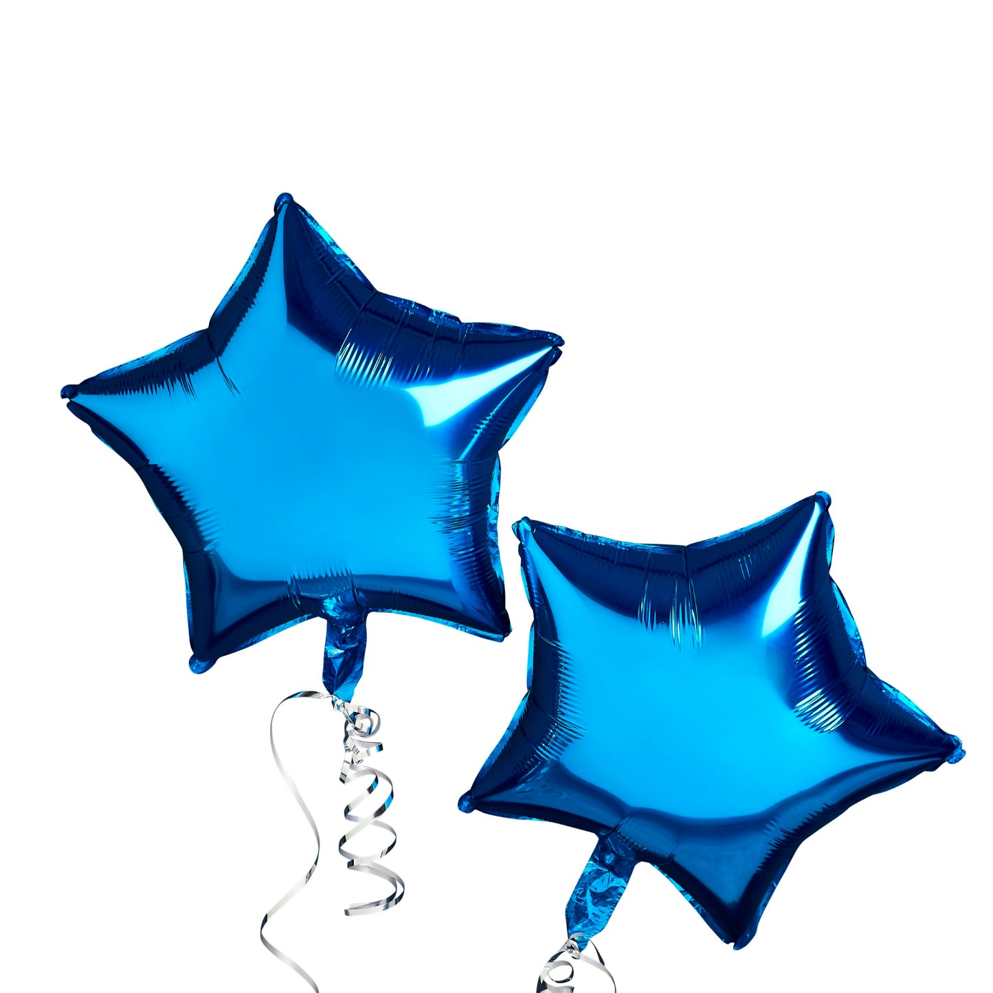 Blue Star 24" Foil Star Balloons - Pack of 2