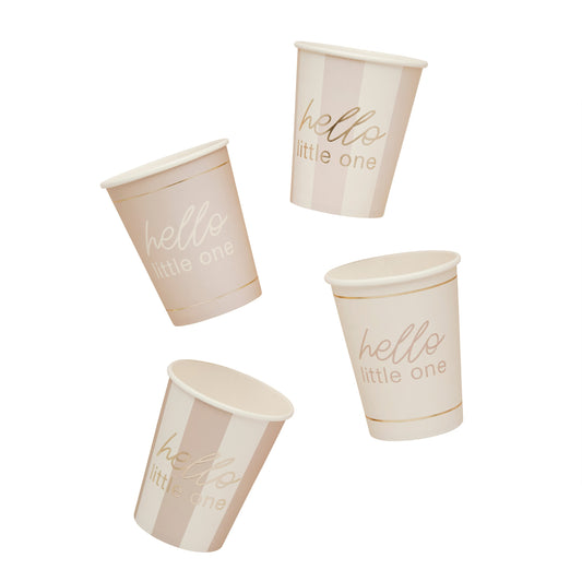 Neutral Baby Shower Paper Cups  - Pack of 8