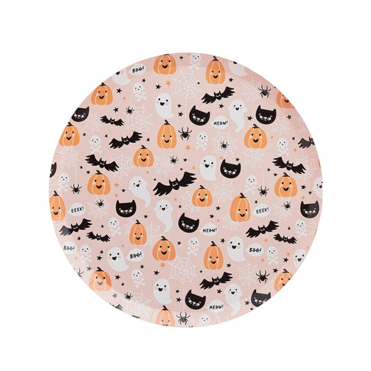 Halloween Character Paper Plates - Pack of 8