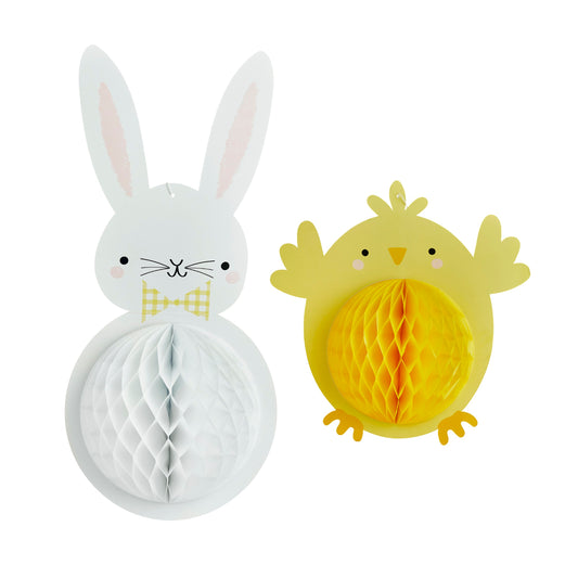 Bunny & Chick Honeycombs - Pack of 2
