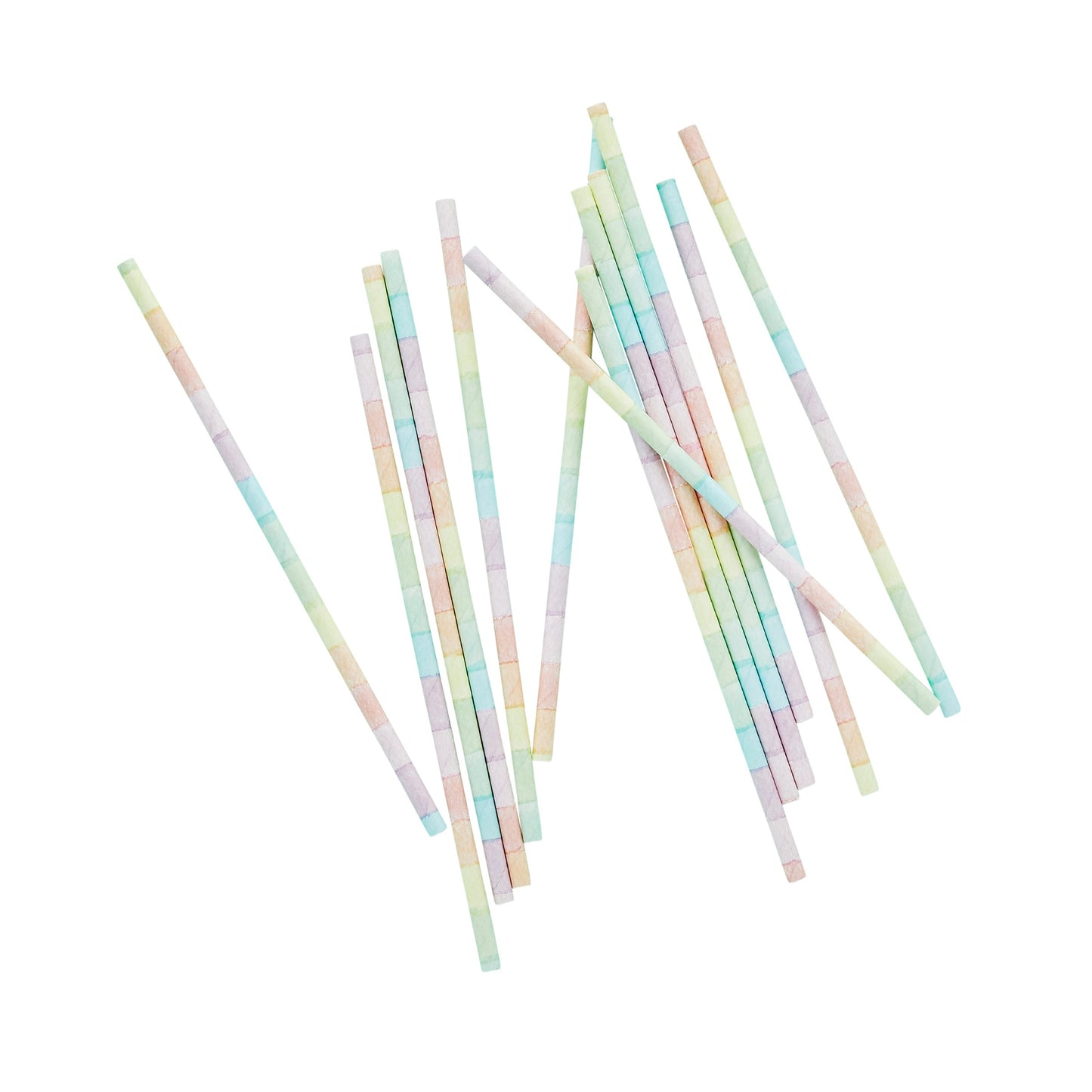 Eco Rainbow Paper Straws - Pack of 16