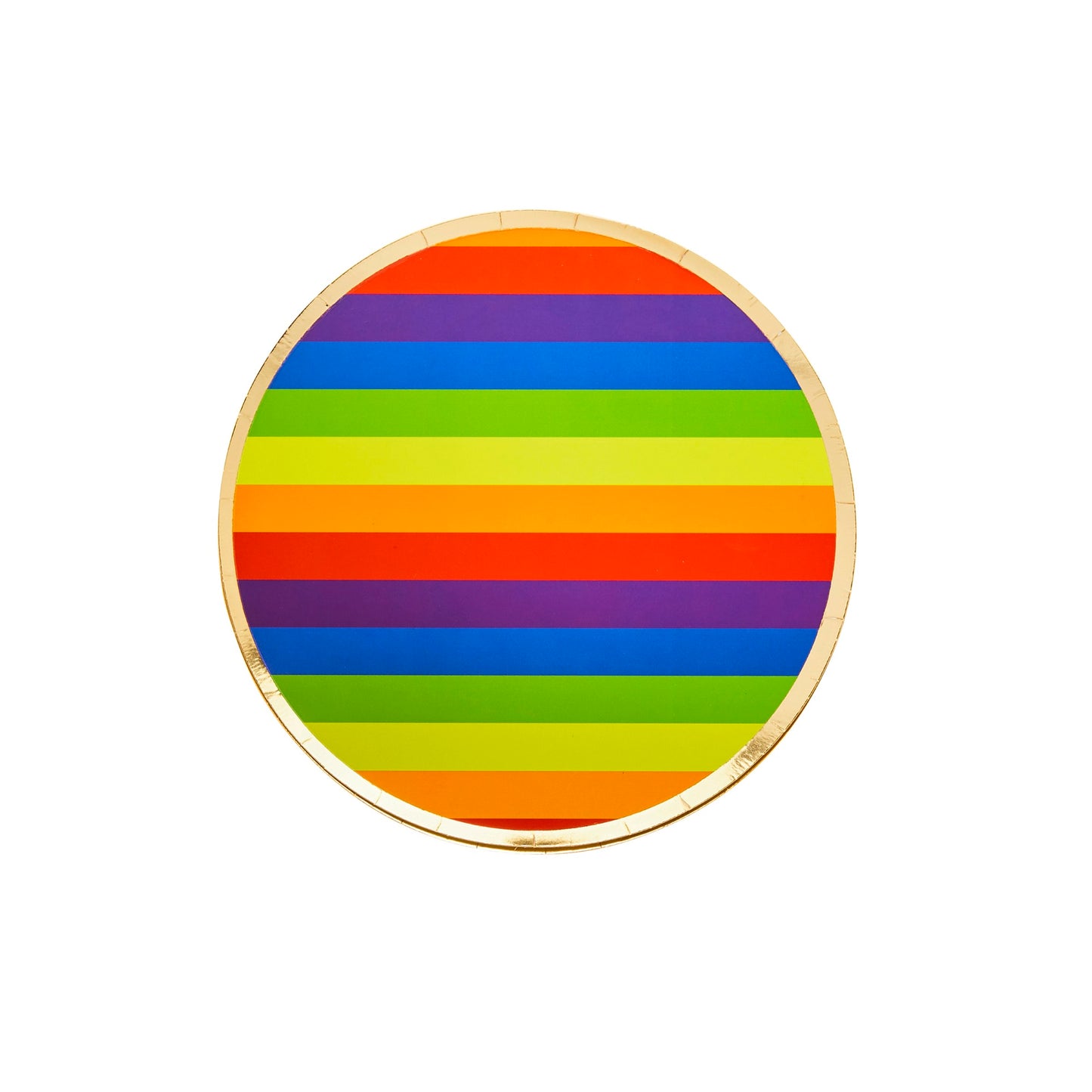 Rainbow Paper Plates - Pack of 8