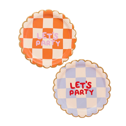 Playful Brights Birthday Paper Plates - Pack of 8