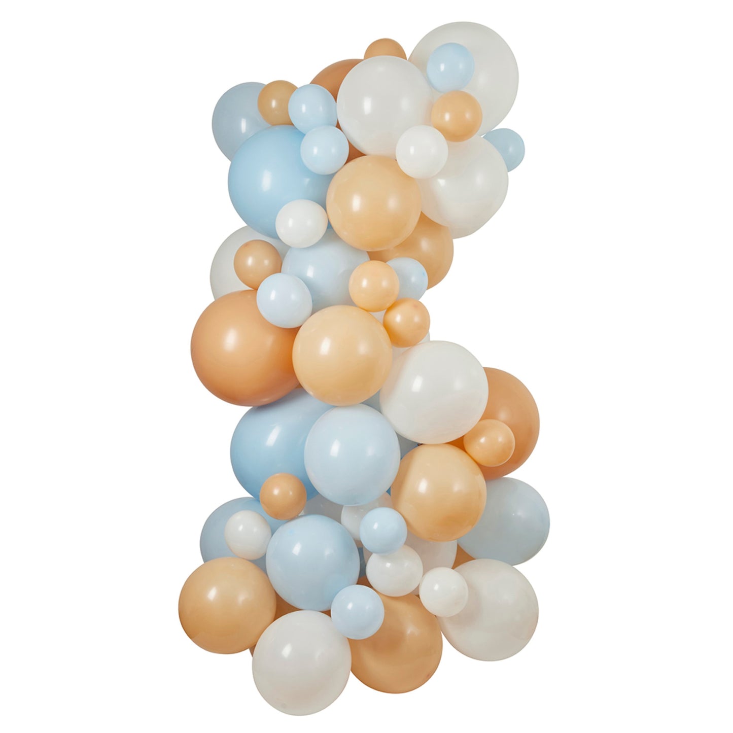 Blue, White & Nude Balloon Arch Kit- Pack of 63