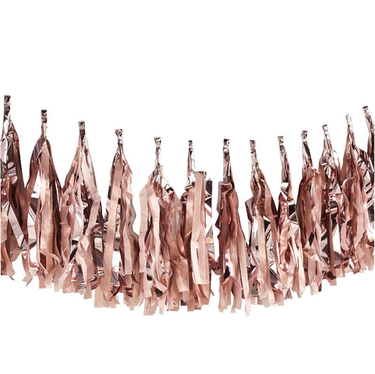 Rose Gold Tassel Garland 2m